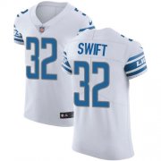 Wholesale Cheap Nike Lions #32 D'Andre Swift White Men's Stitched NFL New Elite Jersey
