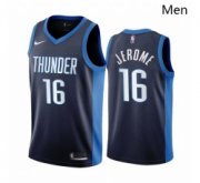 Wholesale Cheap Men Oklahoma City Thunder 16 Ty Jerome Navy NBA Swingman 2020 21 Earned Edition Jersey