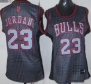 Wholesale Cheap Chicago Bulls #23 Michael Jordan Black Rhythm Fashion Womens Jersey