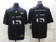 Wholesale Cheap Men's Kansas City Chiefs #15 Patrick Mahomes Black 2022 Shadow Vapor Untouchable Stitched Nike Limited Jersey