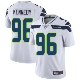 Wholesale Cheap Nike Seahawks #96 Cortez Kennedy White Men\'s Stitched NFL Vapor Untouchable Limited Jersey