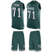 Wholesale Cheap Nike Eagles #71 Jason Peters Midnight Green Team Color Men's Stitched NFL Limited Tank Top Suit Jersey