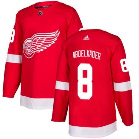 Wholesale Cheap Adidas Red Wings #8 Justin Abdelkader Red Home Authentic Stitched Youth NHL Jersey