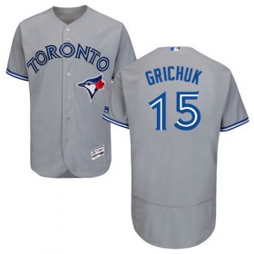 Wholesale Cheap Blue Jays #15 Randal Grichuk Grey Flexbase Authentic Collection Stitched MLB Jersey