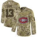 Wholesale Cheap Adidas Canadiens #13 Max Domi Camo Authentic Stitched NHL Jersey