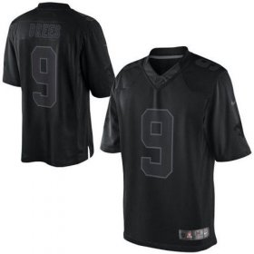 Wholesale Cheap Nike Saints #9 Drew Brees Black Men\'s Stitched NFL Drenched Limited Jersey