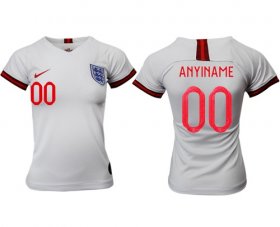 Wholesale Cheap Women\'s England Personalized Home Soccer Country Jersey