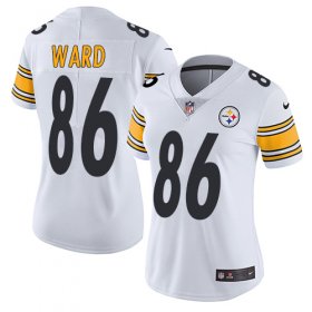 Wholesale Cheap Nike Steelers #86 Hines Ward White Women\'s Stitched NFL Vapor Untouchable Limited Jersey