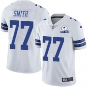 Wholesale Cheap Nike Cowboys #77 Tyron Smith White Men's Stitched With Established In 1960 Patch NFL Vapor Untouchable Limited Jersey
