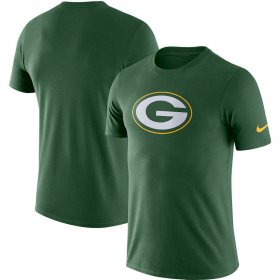 Wholesale Cheap Green Bay Packers Nike Essential Logo Dri-FIT Cotton T-Shirt Green