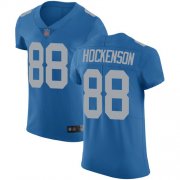 Wholesale Cheap Nike Lions #88 T.J. Hockenson Blue Throwback Men's Stitched NFL Vapor Untouchable Elite Jersey