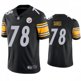 Wholesale Cheap Men\'s Pittsburgh Steelers #78 James Daniels Black Vapor Untouchable Limited Stitched Jersey