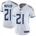 Wholesale Cheap Nike Titans #21 Malcolm Butler White Women's Stitched NFL Vapor Untouchable Limited Jersey