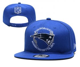 Wholesale Cheap Patriots Team Logo Blue Adjustable Hat YD