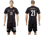 Wholesale Cheap Portugal #21 Soares SEC Away Soccer Country Jersey