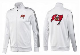 Wholesale Cheap NFL Tampa Bay Buccaneers Team Logo Jacket White_1