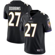 Wholesale Cheap Nike Ravens #27 J.K. Dobbins Black Alternate Men's Stitched NFL Vapor Untouchable Limited Jersey