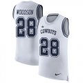 Wholesale Cheap Nike Cowboys #28 Darren Woodson White Men's Stitched NFL Limited Rush Tank Top Jersey