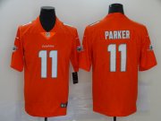Wholesale Cheap Men's Miami Dolphins #11 DeVante Parker Orange 2020 Vapor Untouchable Stitched NFL Nike Limited Jersey
