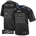Wholesale Cheap Nike Cowboys #82 Jason Witten Lights Out Black Men's Stitched NFL Elite Autographed Jersey