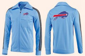 Wholesale Cheap NFL Buffalo Bills Team Logo Jacket Light Blue