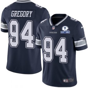 Wholesale Cheap Nike Cowboys #94 Randy Gregory Navy Blue Team Color Men\'s Stitched With Established In 1960 Patch NFL Vapor Untouchable Limited Jersey