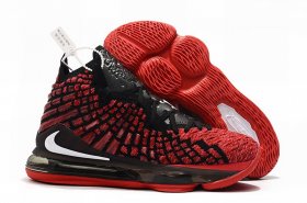 Wholesale Cheap Nike Lebron James 17 Air Cushion Shoes Red Black