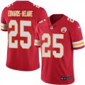 Wholesale Cheap Nike Chiefs #25 Clyde Edwards-Helaire Red Team Color Youth Stitched NFL Vapor Untouchable Limited Jersey