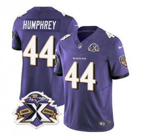 Wholesale Cheap Men\'s Baltimore Ravens #44 Marlon Humphrey Purple 2023 F.U.S.E With Patch Throwback Vapor Limited Stitched Jersey