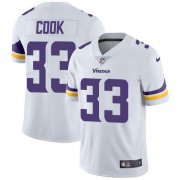 Wholesale Cheap Nike Vikings #33 Dalvin Cook White Men's Stitched NFL Vapor Untouchable Limited Jersey