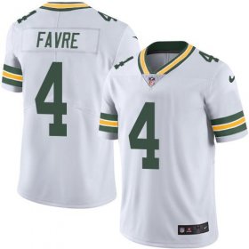 Wholesale Cheap Nike Packers #4 Brett Favre White Men\'s Stitched NFL Vapor Untouchable Limited Jersey