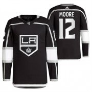 Wholesale Cheap Men's Los Angeles Kings #12 Trevor Moore Black Stitched Jersey