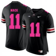 Wholesale Cheap Ohio State Buckeyes 11 Austin Mack Black 2018 Breast Cancer Awareness College Football Jersey