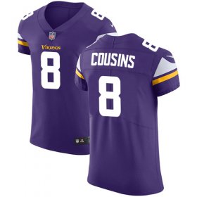 Wholesale Cheap Nike Vikings #8 Kirk Cousins Purple Team Color Men\'s Stitched NFL Vapor Untouchable Elite Jersey