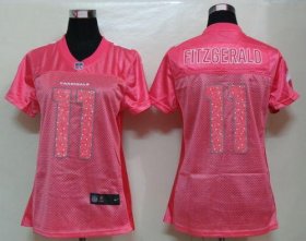 Wholesale Cheap Nike Cardinals #11 Larry Fitzgerald Pink Sweetheart Women\'s NFL Game Jersey