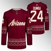 Cheap Men's Arizona Coyotes #24 Matt Dumba Garnet Alternate Pro Jersey
