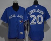 Wholesale Cheap Blue Jays #20 Josh Donaldson Blue Flexbase Authentic Women's Stitched MLB Jersey