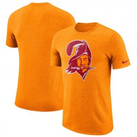 Wholesale Cheap Tampa Bay Buccaneers Nike Marled Historic Logo Performance T-Shirt Heathered Orange