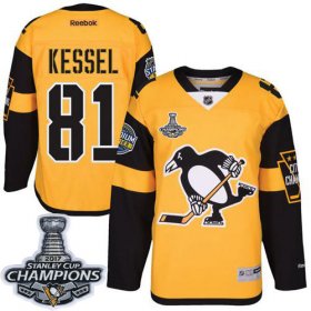 Wholesale Cheap Penguins #81 Phil Kessel Gold 2017 Stadium Series Stanley Cup Finals Champions Stitched NHL Jersey
