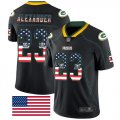 Wholesale Cheap Nike Packers #23 Jaire Alexander Black Men's Stitched NFL Limited Rush USA Flag Jersey