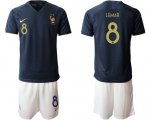 Wholesale Cheap France #8 Lemar Home Soccer Country Jersey