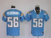 Wholesale Cheap Chargers Shawne Merriman #56 Stitched Baby Blue NFL Jersey
