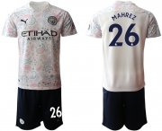 Wholesale Cheap Men 2020-2021 club Manchester City away 26 white Soccer Jerseys