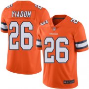 Wholesale Cheap Nike Broncos #26 Isaac Yiadom Orange Men's Stitched NFL Limited Rush Jersey