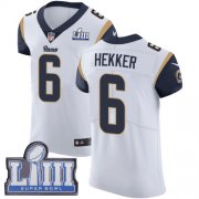 Wholesale Cheap Nike Rams #6 Johnny Hekker White Super Bowl LIII Bound Men's Stitched NFL Vapor Untouchable Elite Jersey