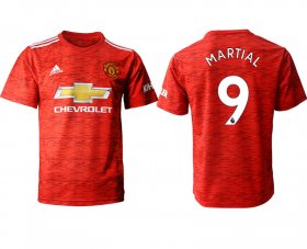 Wholesale Cheap Men 2020-2021 club Manchester United home aaa version 9 red Soccer Jerseys