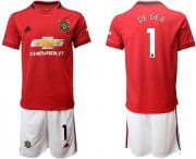 Wholesale Cheap Manchester United #1 DE GEA Red Home Soccer Club Jersey