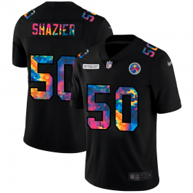 Cheap Pittsburgh Steelers #50 Ryan Shazier Men\'s Nike Multi-Color Black 2020 NFL Crucial Catch Vapor Untouchable Limited Jersey