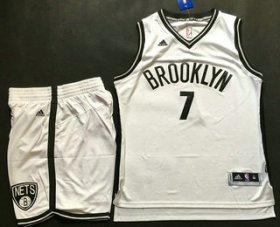 Wholesale Cheap Men\'s Brooklyn Nets #7 Jeremy Lin White Revolution 30 Swingman Basketball Jersey With Shorts