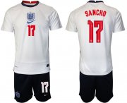 Wholesale Cheap Men 2020-2021 European Cup England home white 17 Nike Soccer Jersey